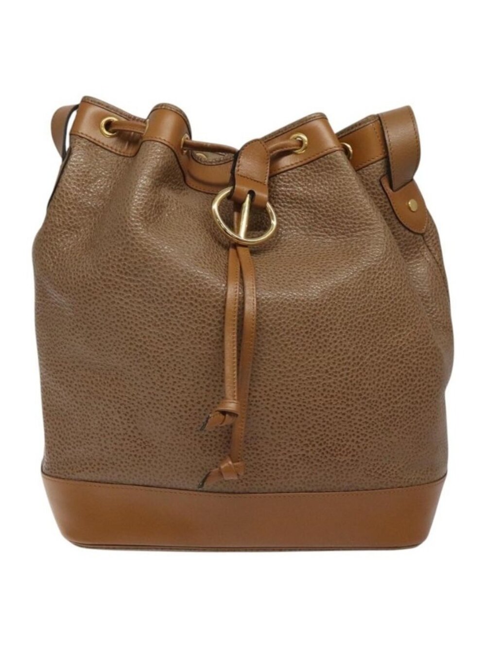 Authentic Christian Dior Shoulder Bag Leather Brown Gold - Picture 5 of 16
